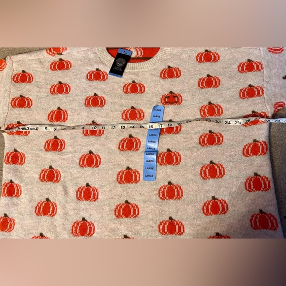 Vince Camuto Women’s HALLOWEEN FALL PUMPKIN SOFT STRETCHY SWEATER XXL 2X - Picture 7 of 9